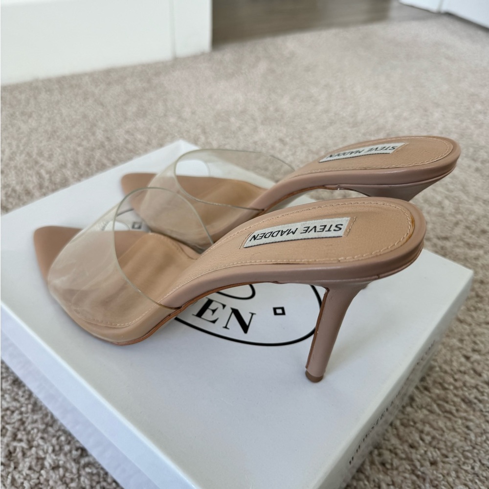 Steve Madden Clear Heels